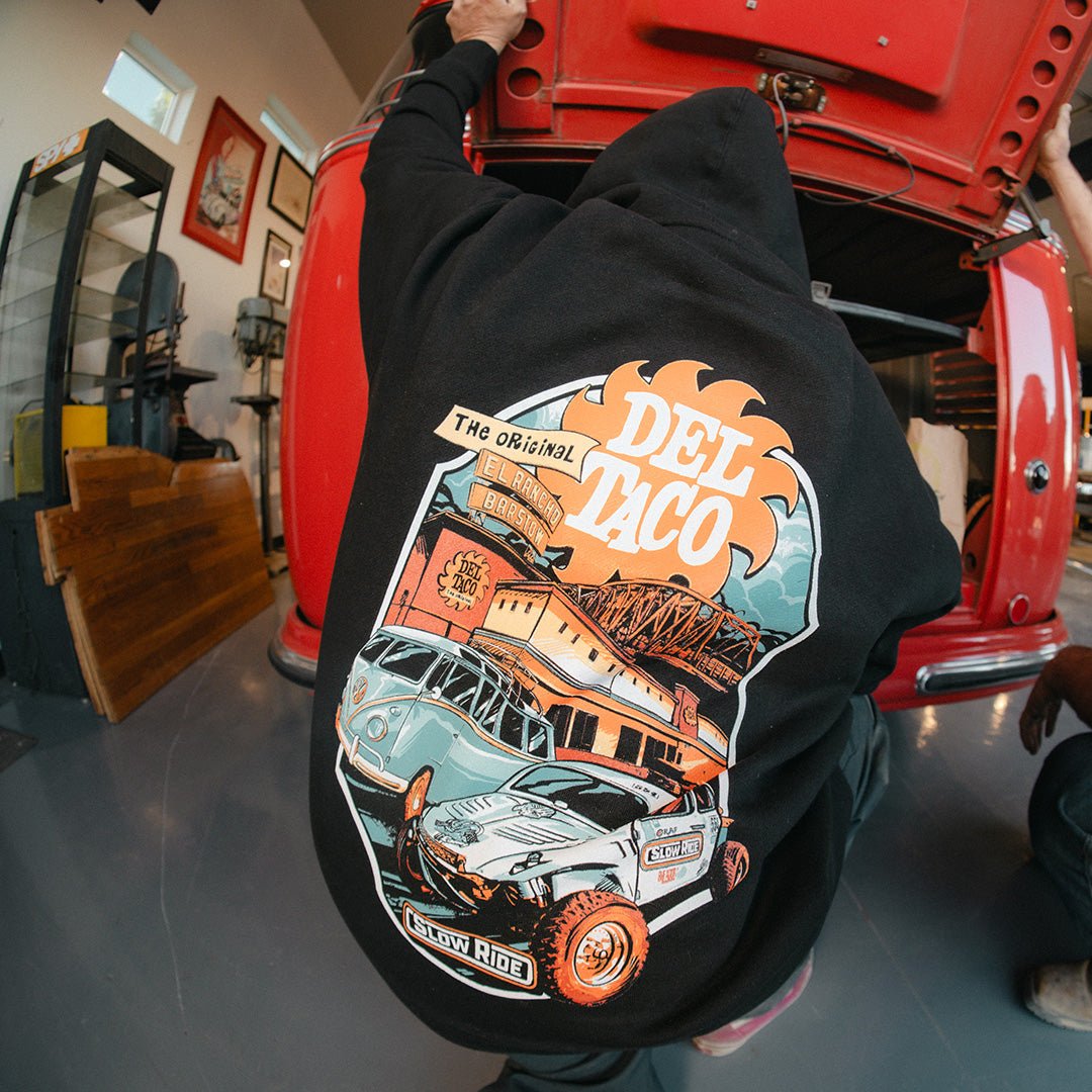 Barstow Del Taco Baja Hoodie (Black) - Slow Ride
