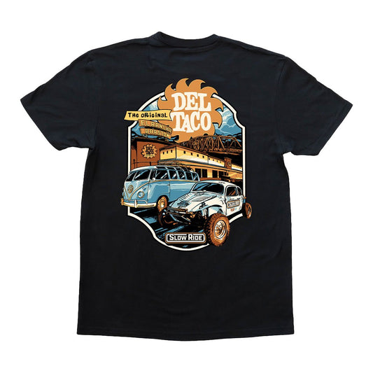 Barstow Del Taco Baja Tee (Black) - Slow Ride