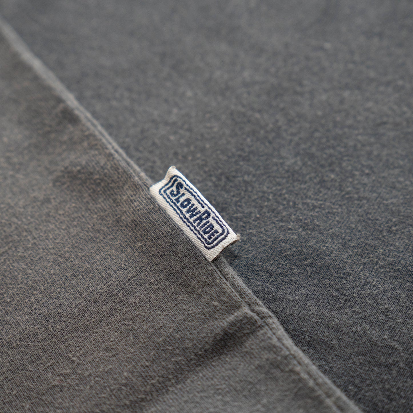 Radio Heavyweight Tee (Vintage Black), woven label on shirt
