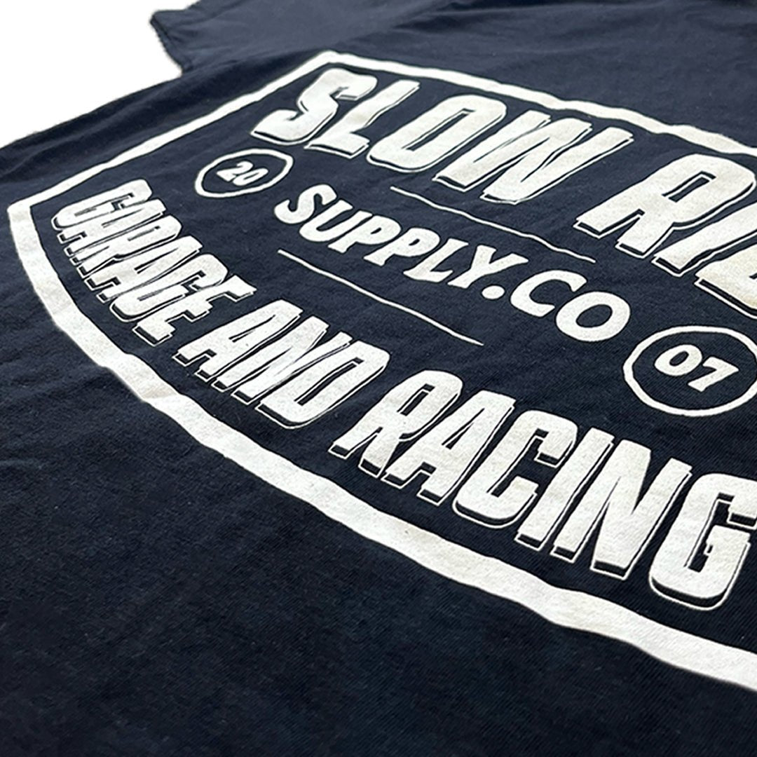 Garage and Racing Tee (Black) - Slow Ride