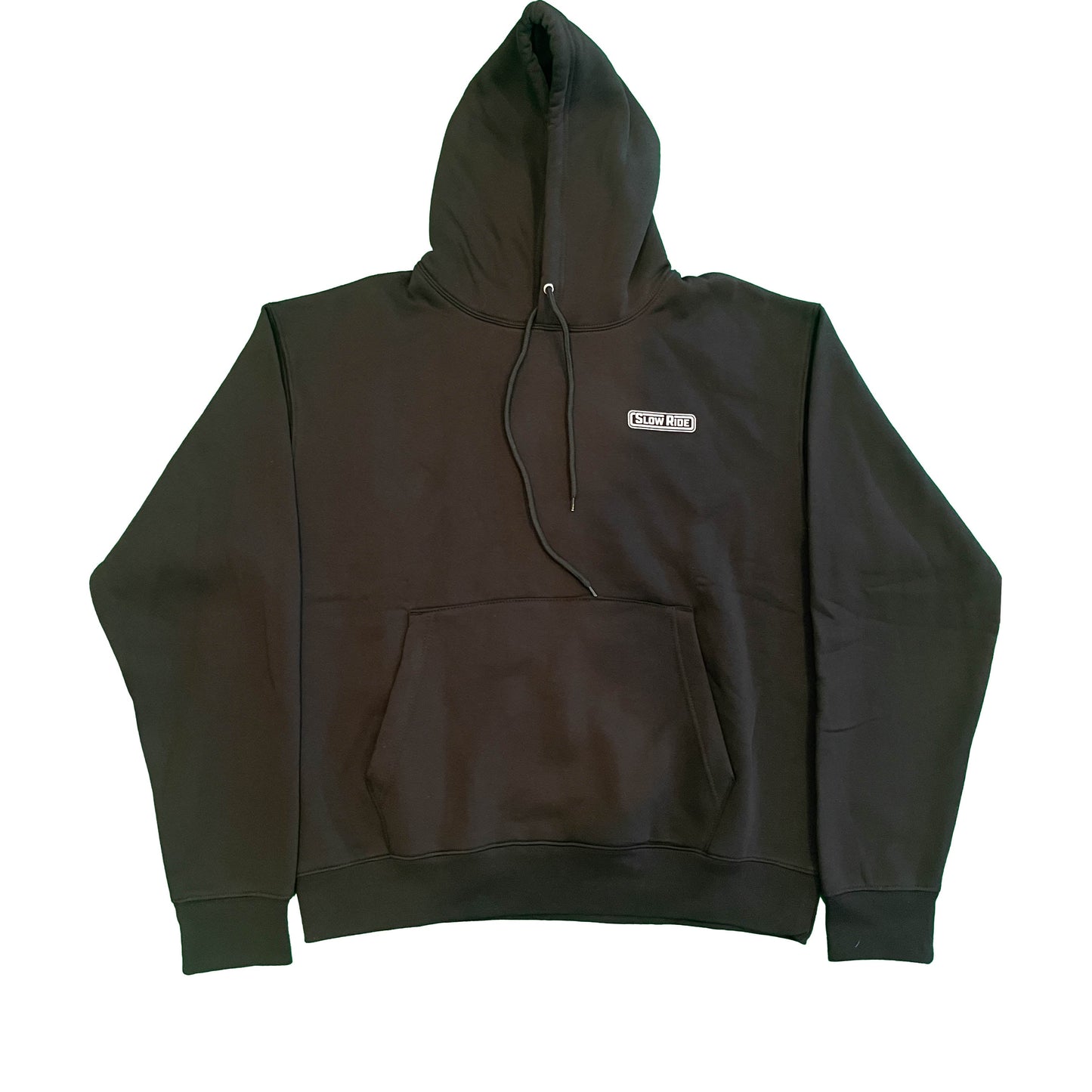 Radio Embroidered Hoodie (Black) - Slow Ride