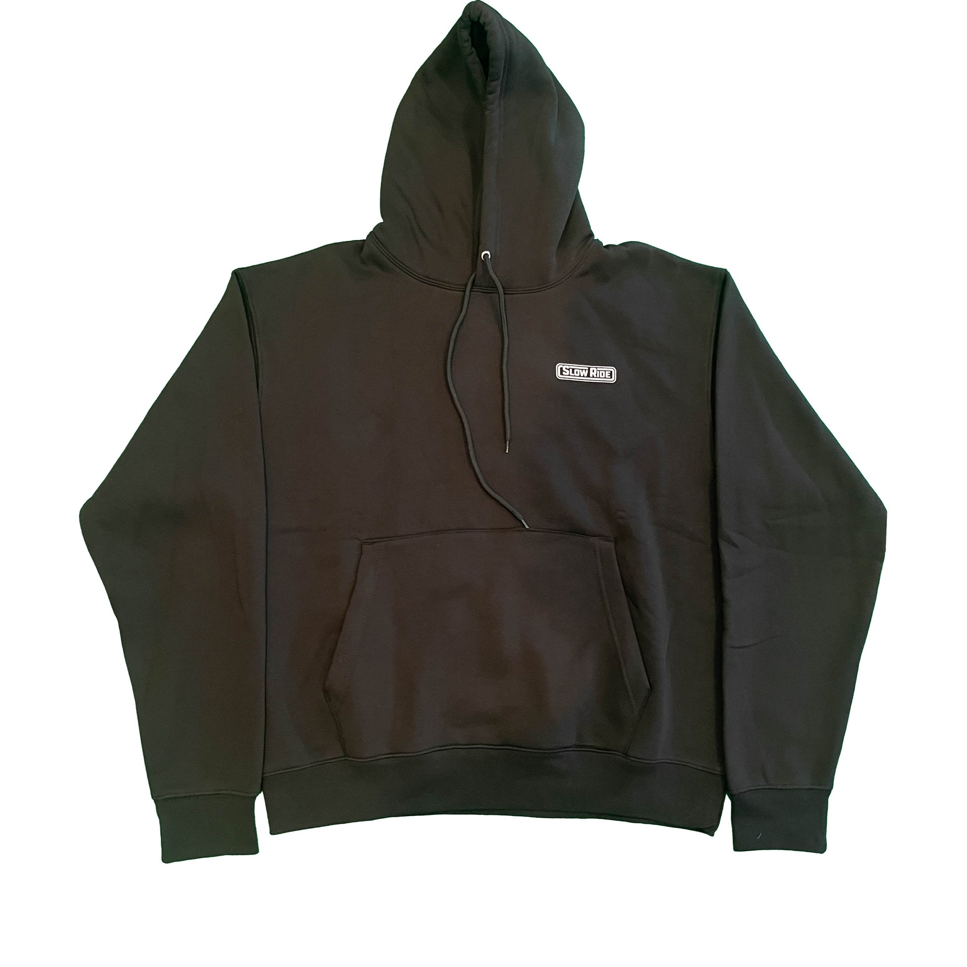 Radio Embroidered Hoodie (Black) - Slow Ride