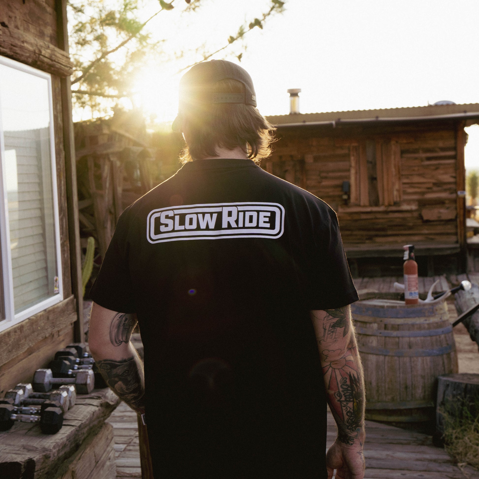 Radio Heavyweight Tee (Black) - Slow Ride