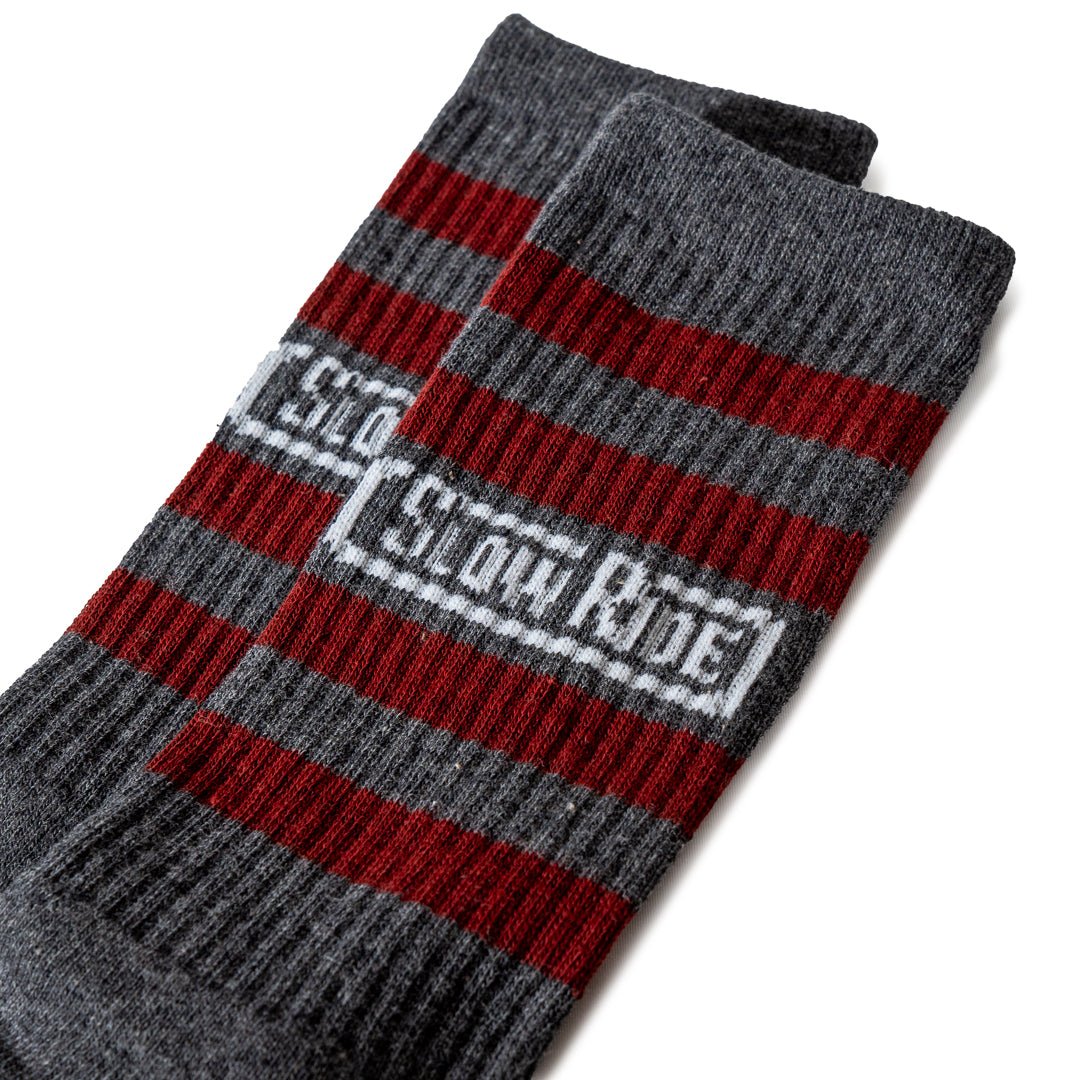 Radio Sock Burgundy/Charcoal - Slow Ride