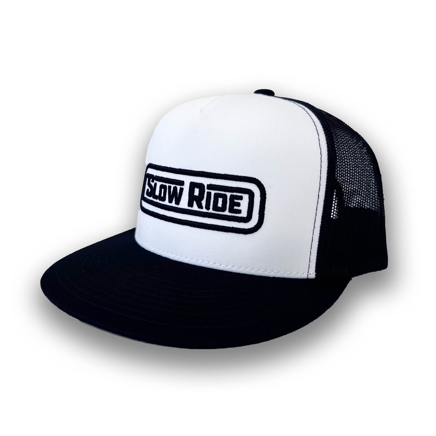 Radio Trucker Hat (White/Black) - Slow Ride