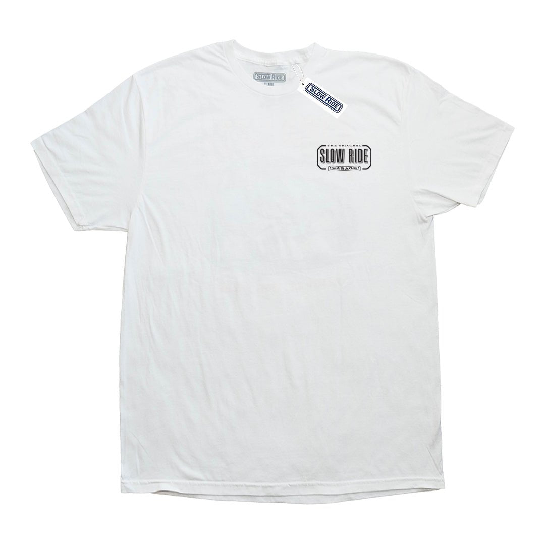 Shaver 3.0 Tee (White) - Slow Ride