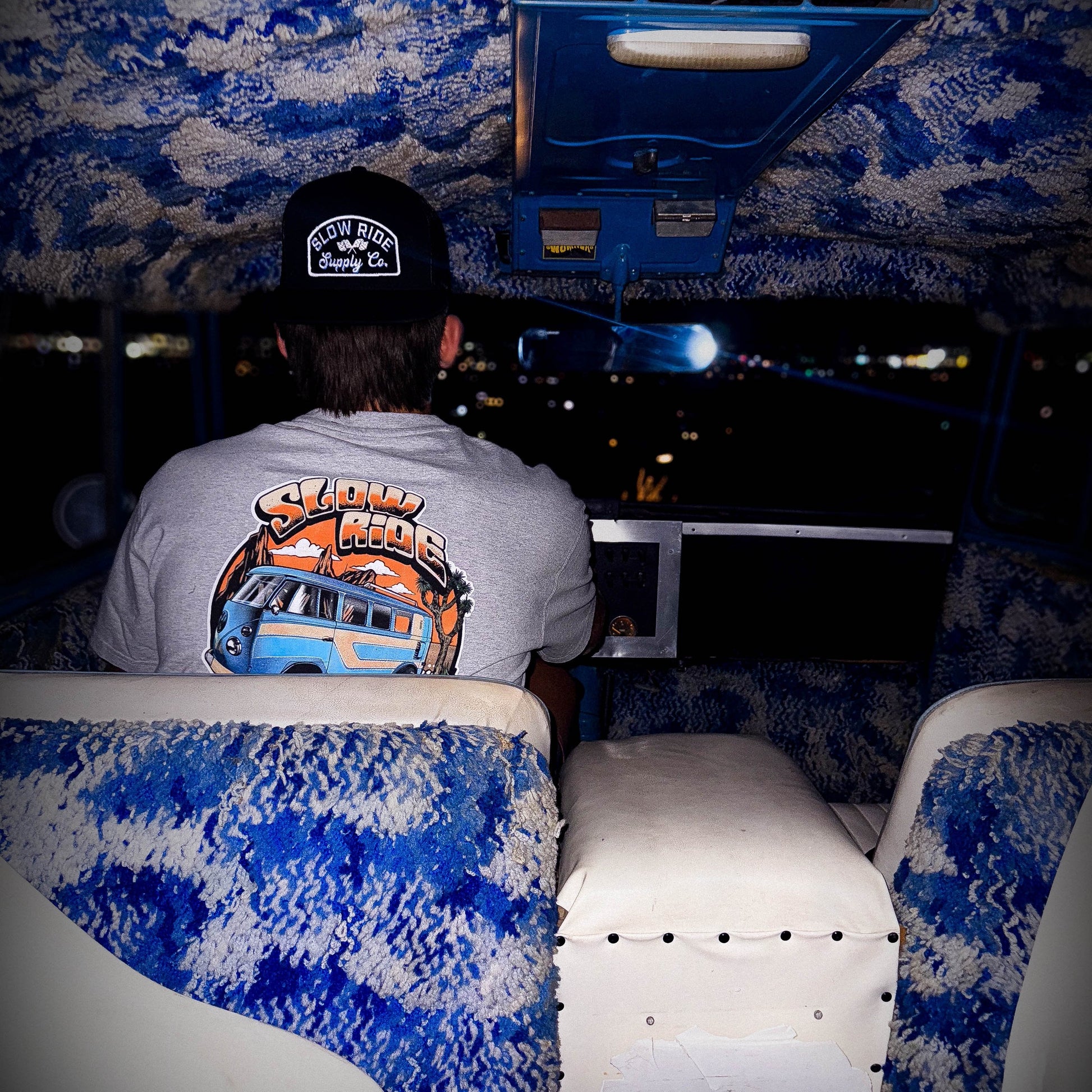 Space Trip Tee (Black) - Slow Ride