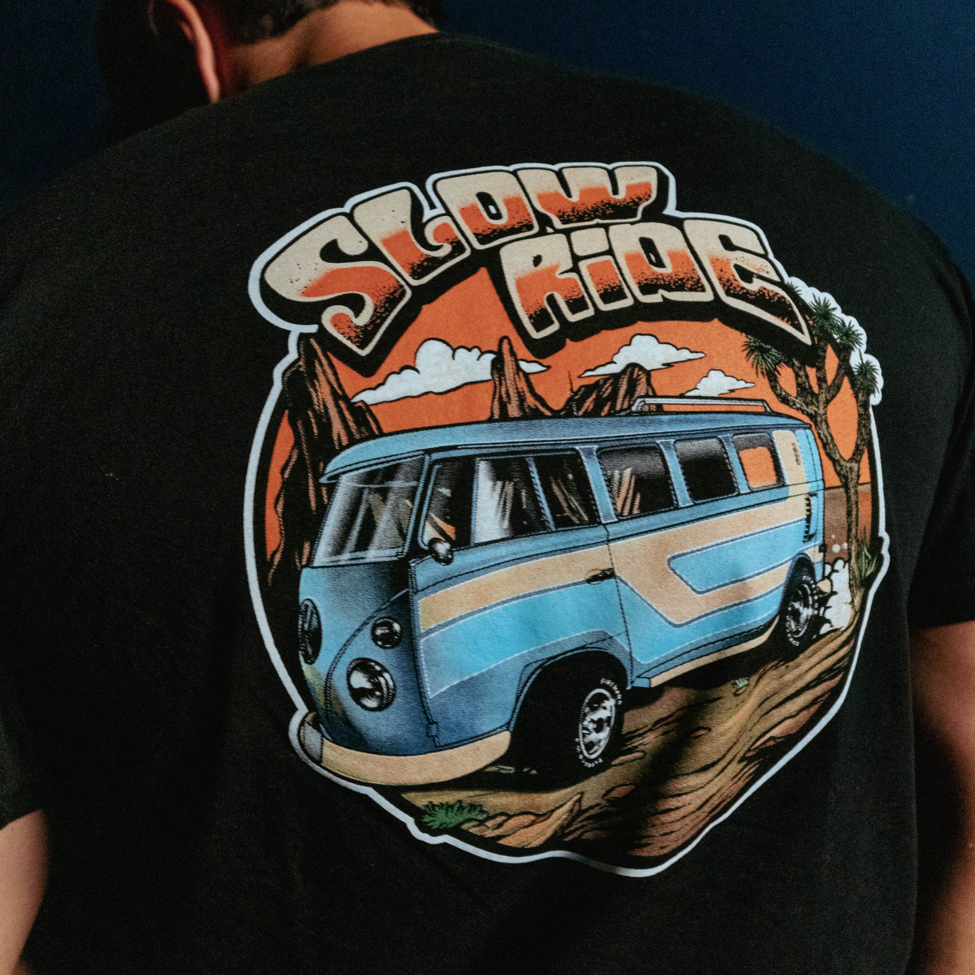Space Trip Tee (Black) - Slow Ride