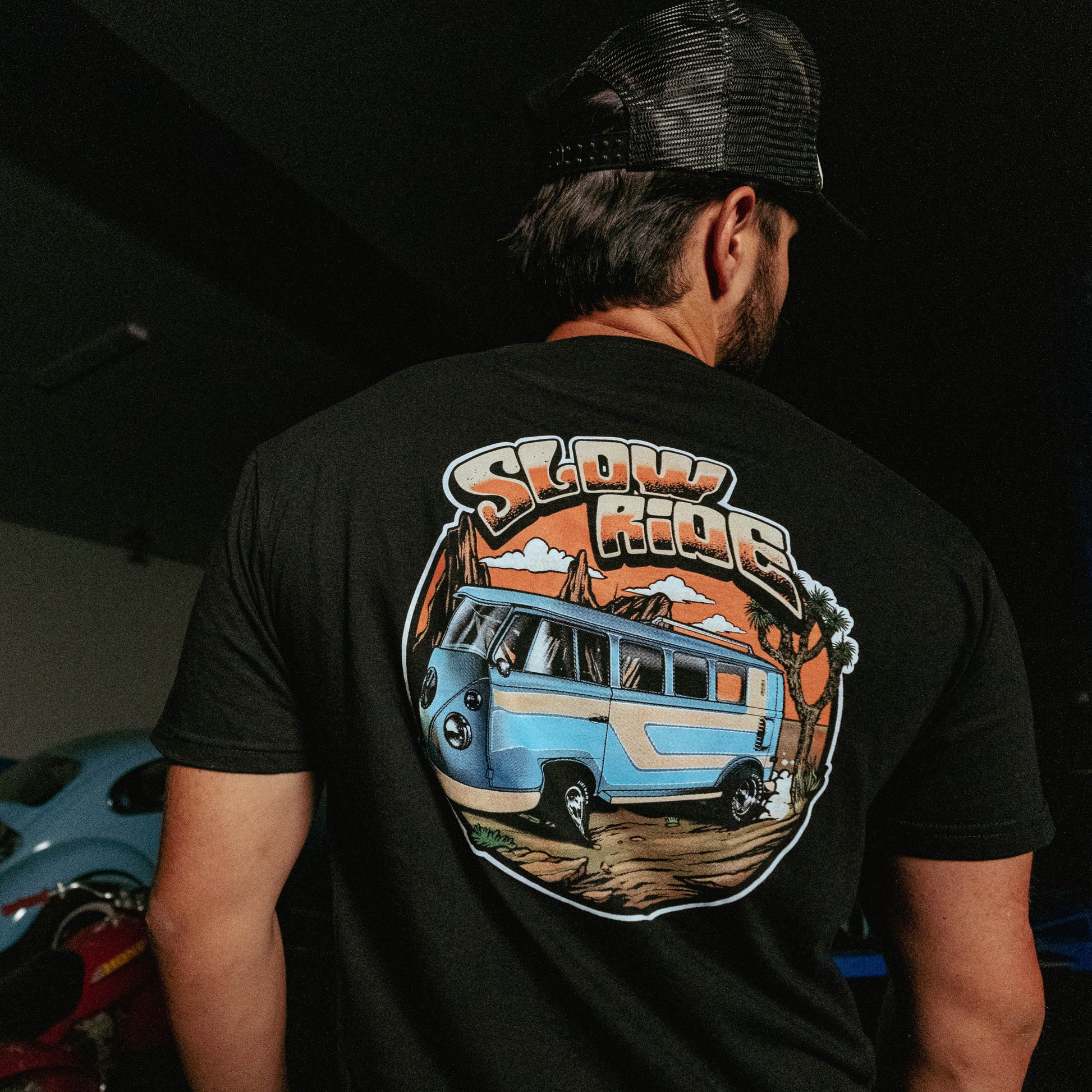 Space Trip Tee (Black) - Slow Ride