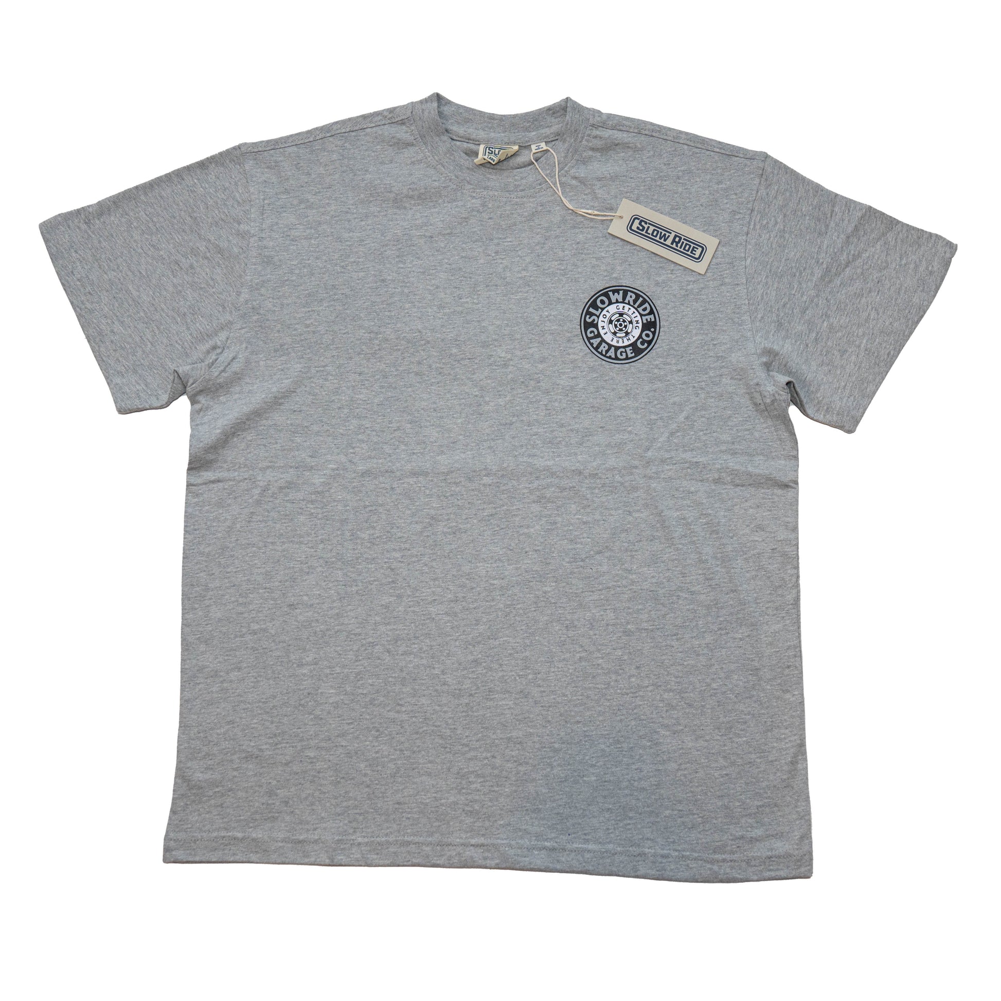 Space Wheel Tee (Grey) - Slow Ride