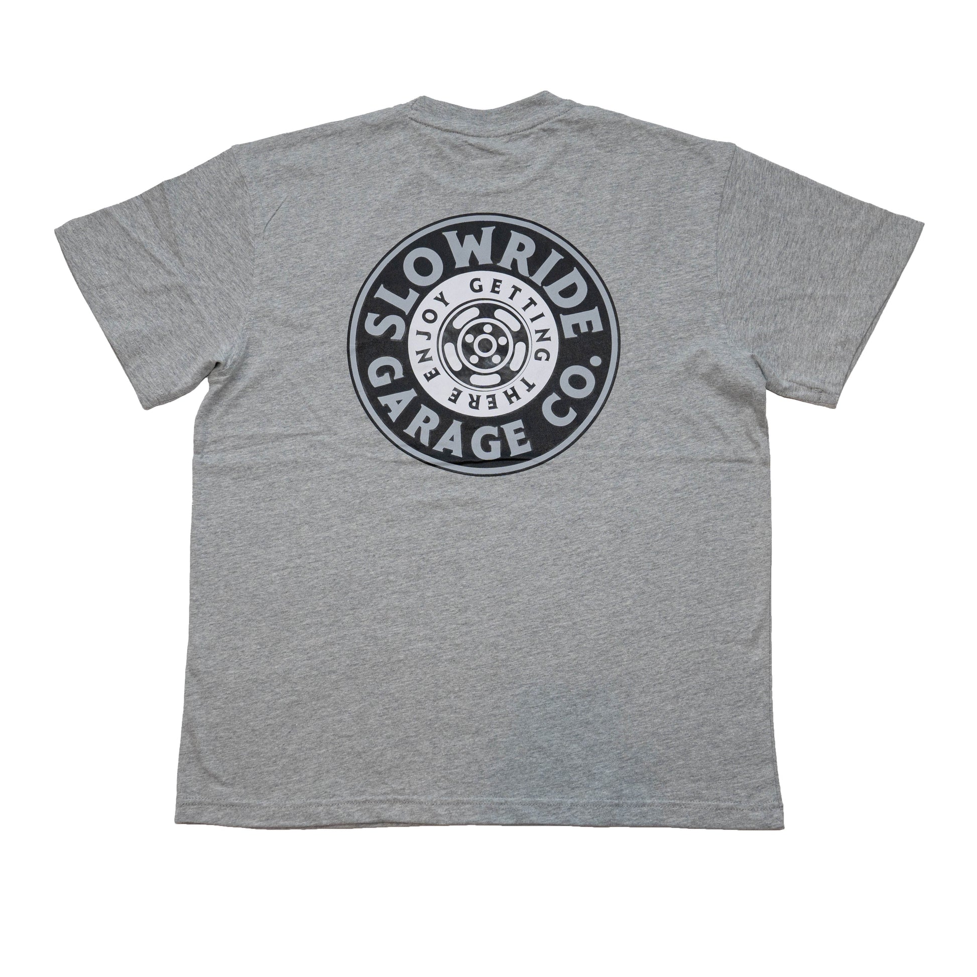 Space Wheel Tee (Grey) - Slow Ride