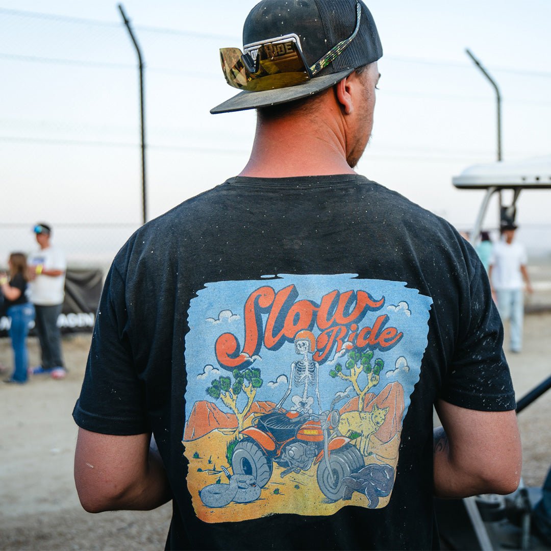 Three Wheelin'Tee Day (Black) - Slow Ride