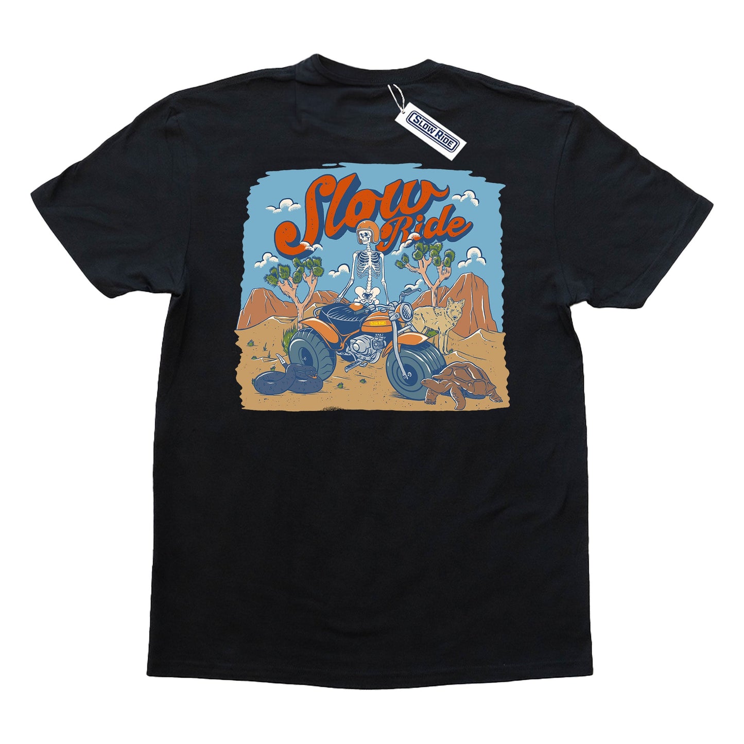 Three Wheelin'Tee Day (Black) - Slow Ride