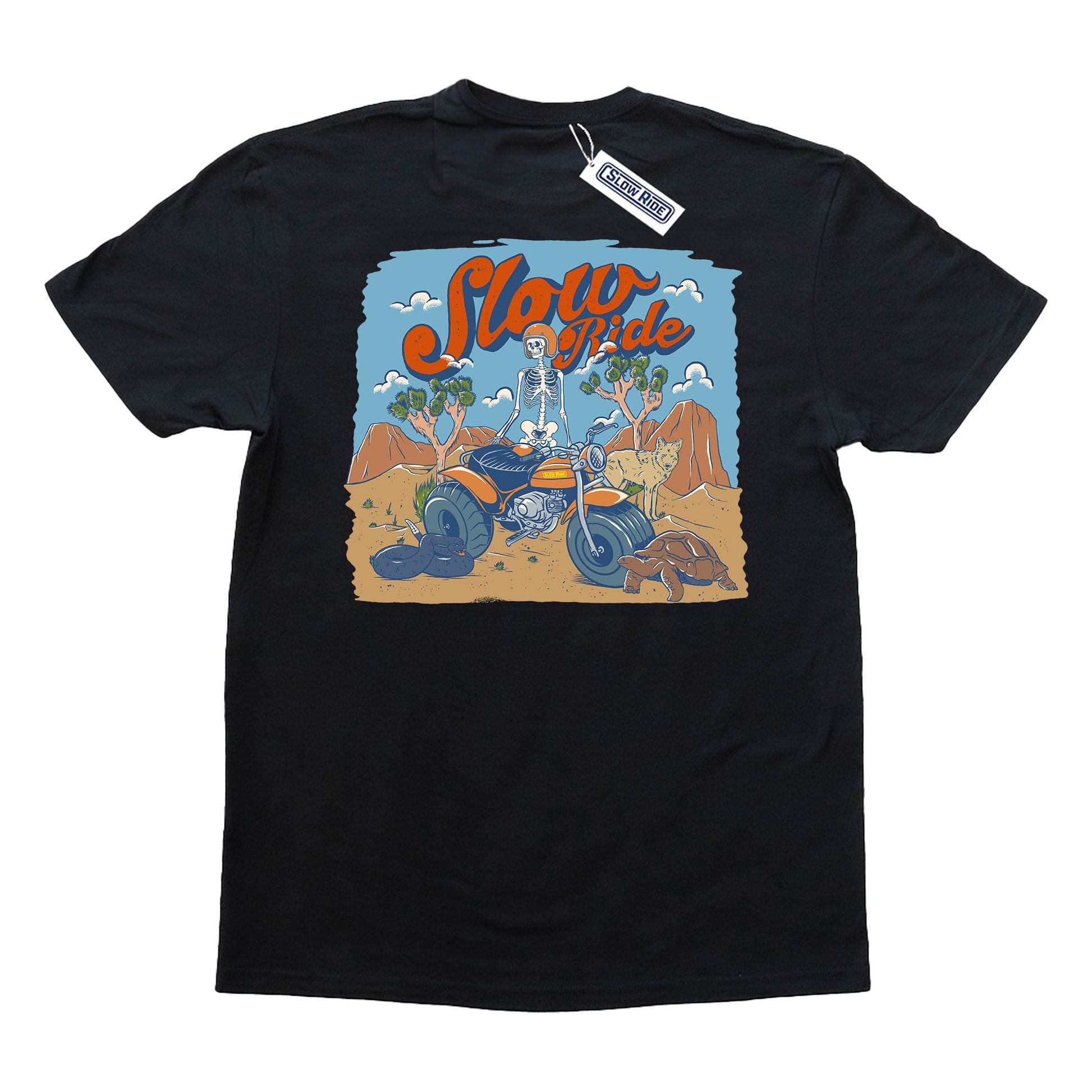 Three Wheelin'Tee Day (Black) - Slow Ride