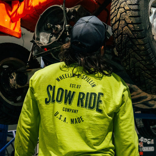 USA Made L/S Safety Tee - Slow Ride