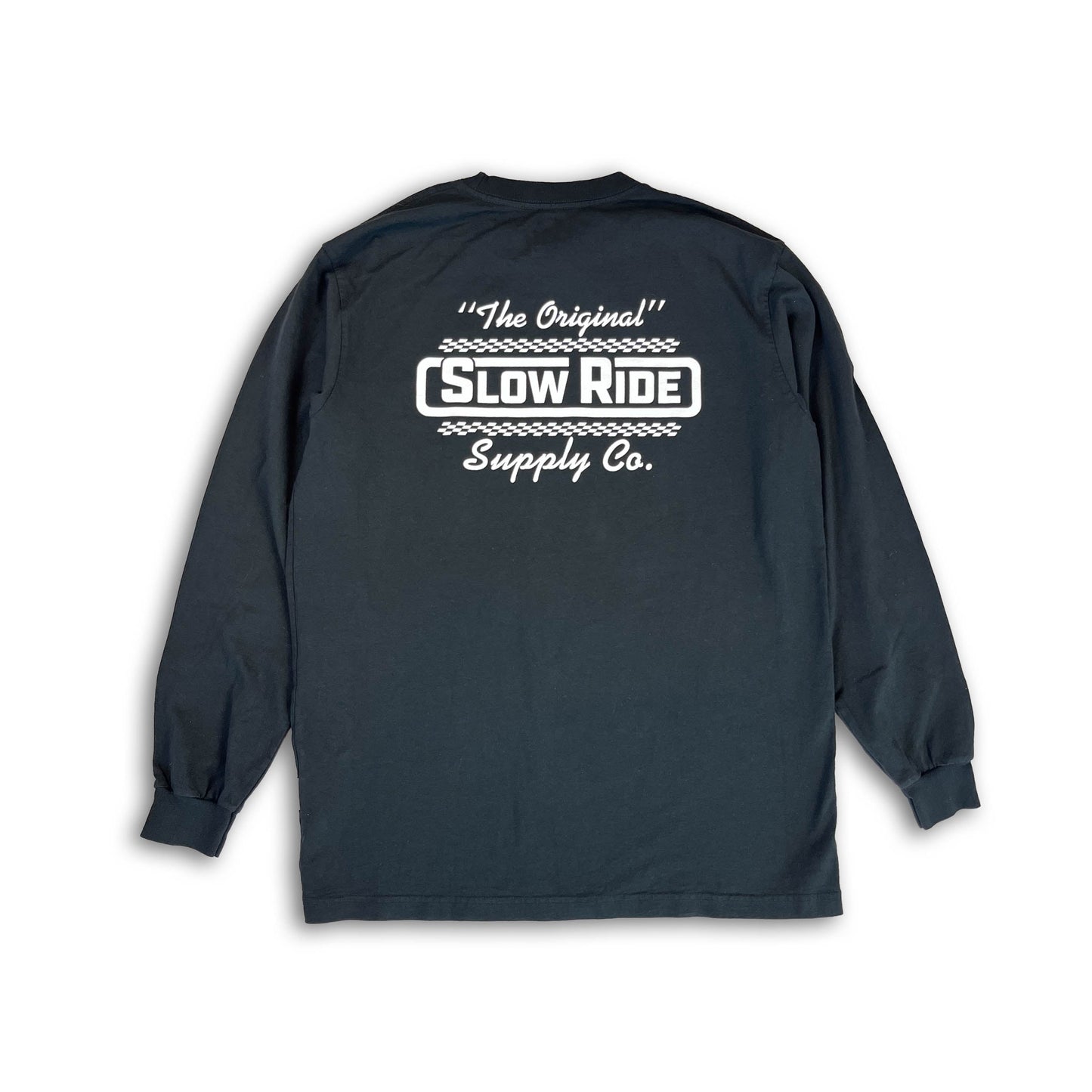 USA Made L/S Tee Black - Slow Ride