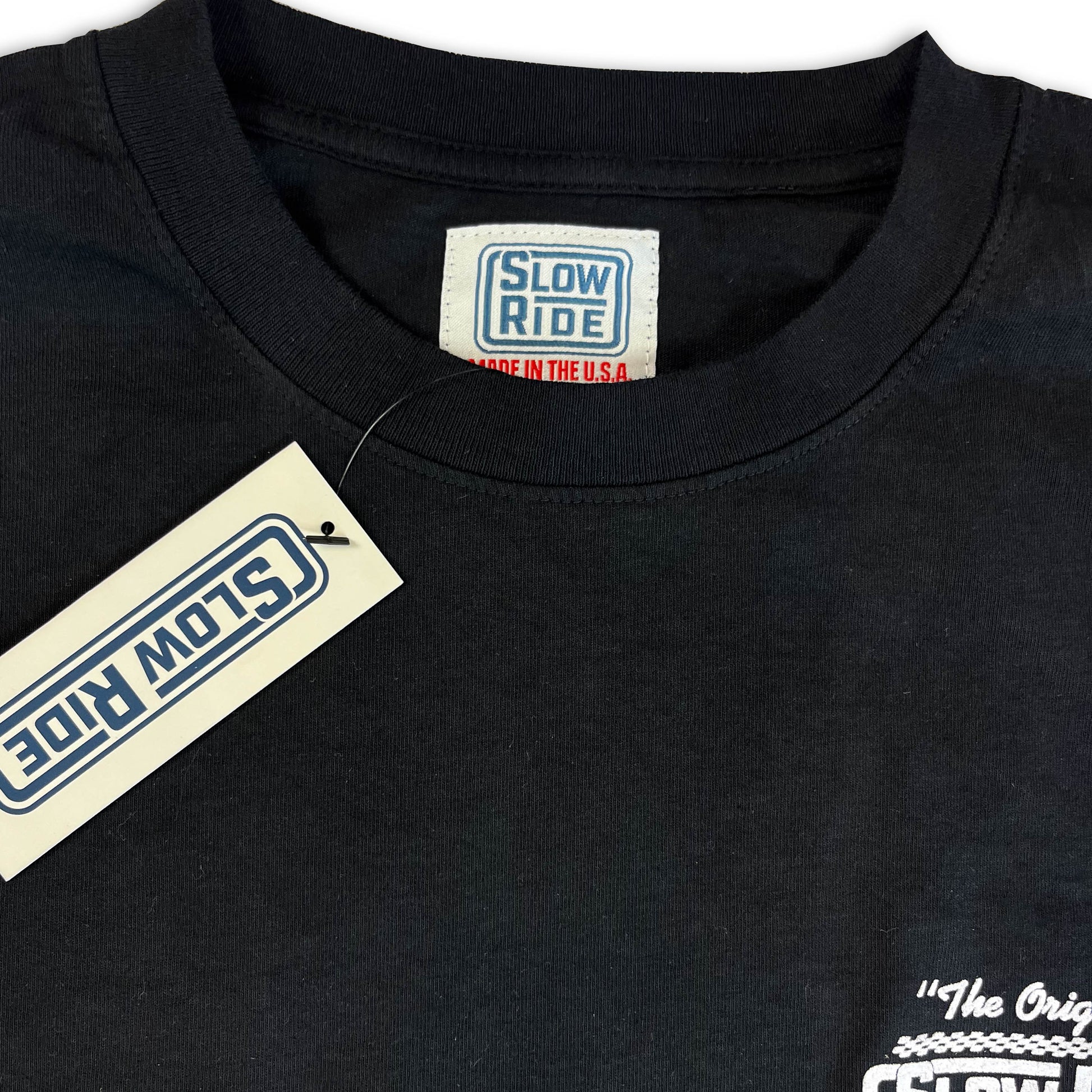 USA Made L/S Tee Black - Slow Ride