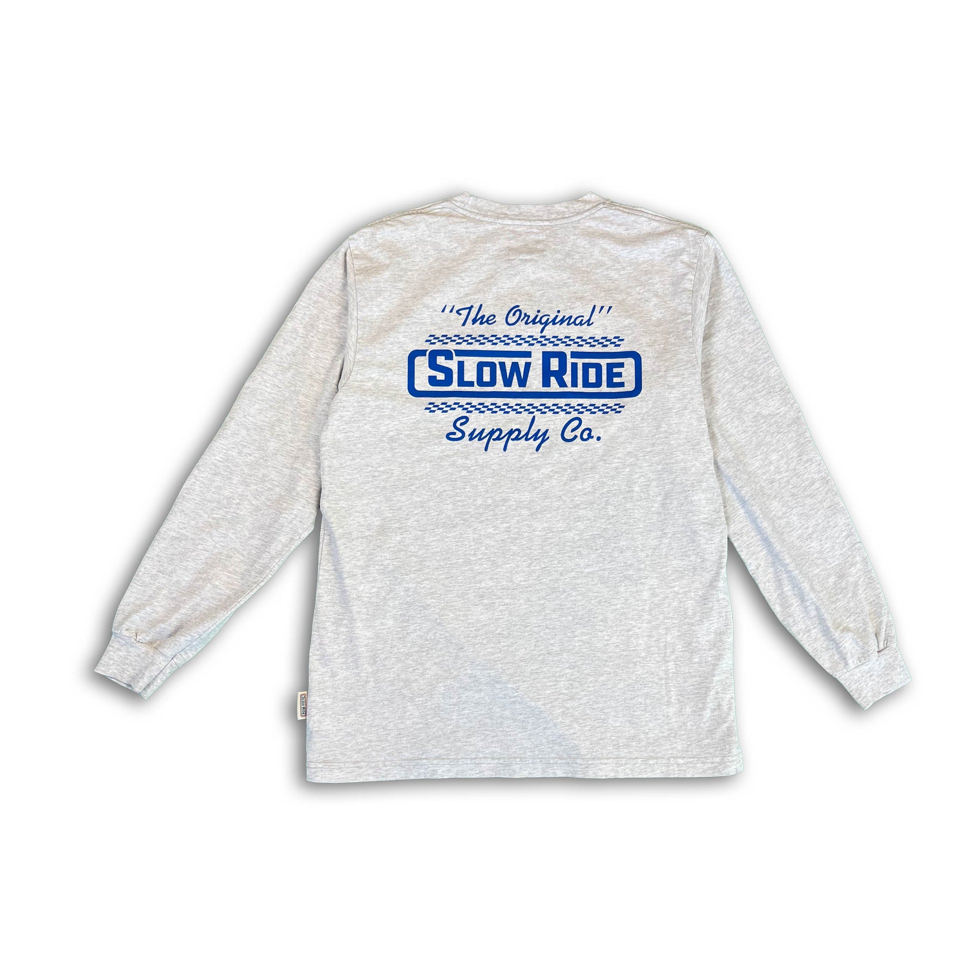USA Made L/S Tee Grey - Slow Ride