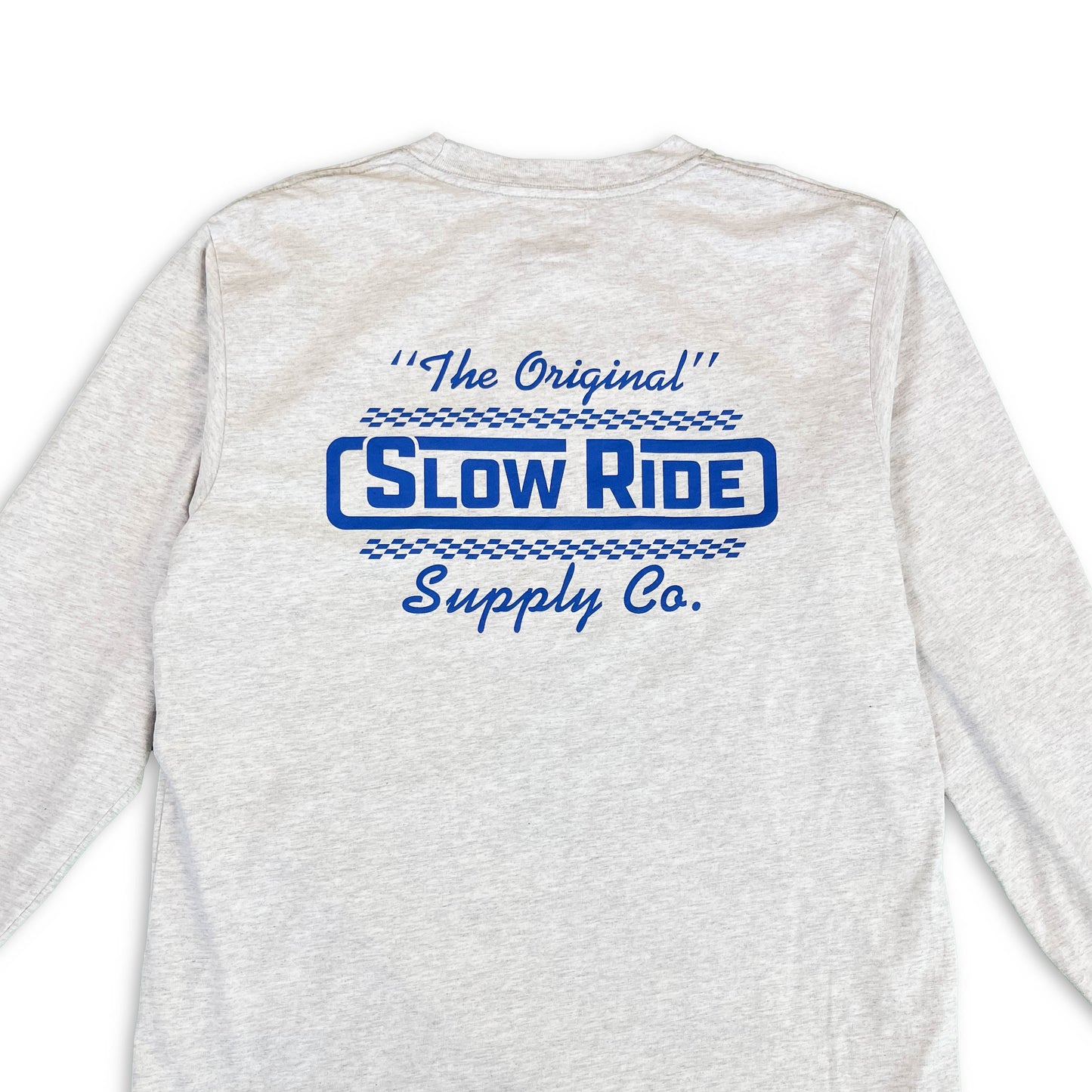 USA Made L/S Tee Grey - Slow Ride