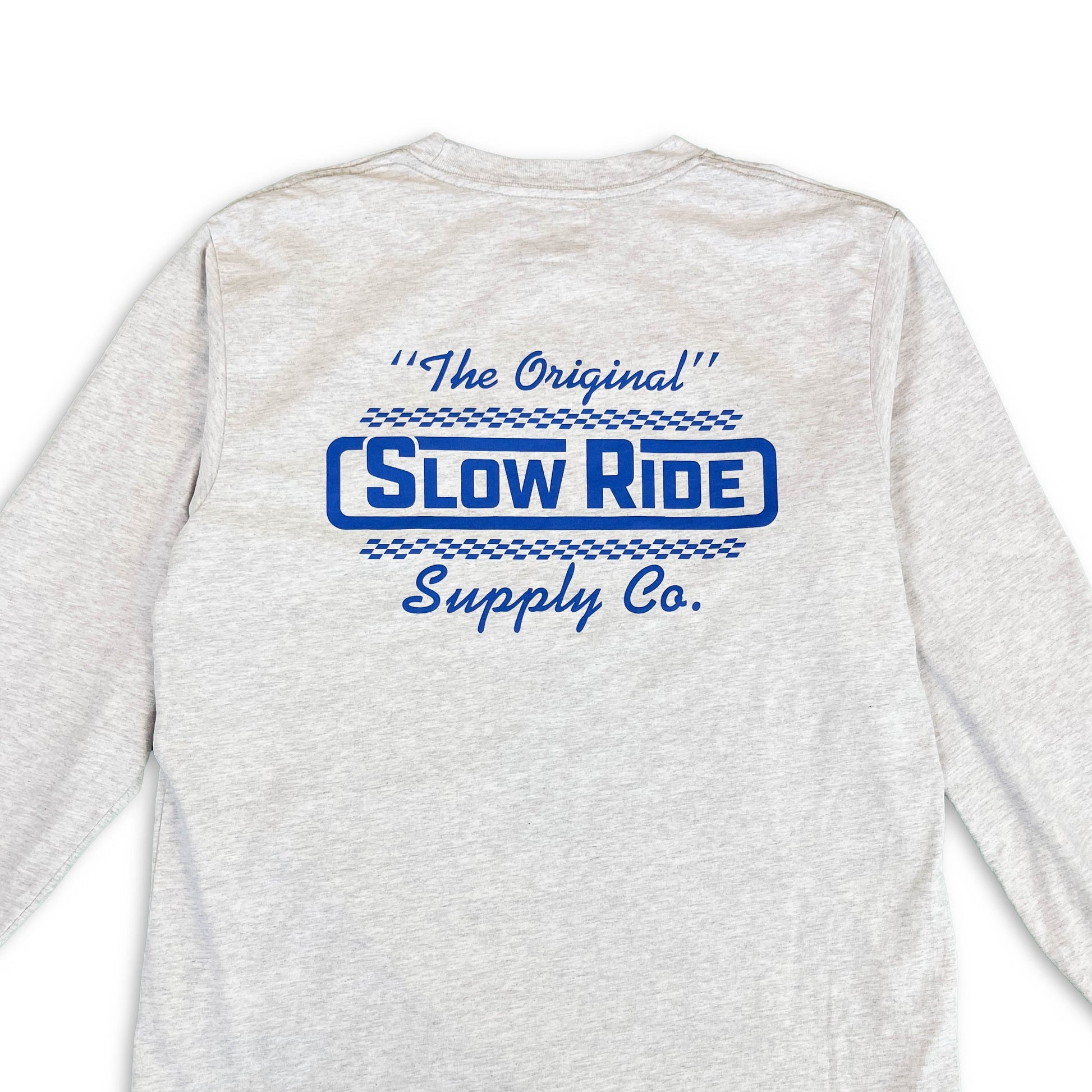 USA Made L/S Tee Grey - Slow Ride